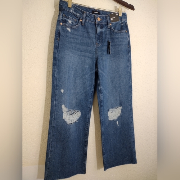 Express 90s Ankle Boot Mid Rise Jeans - Picture 3 of 7